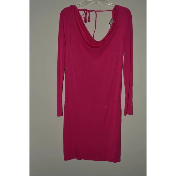 haute hippie pink dress Haute Hippie | Dresses | New Haute Hippie Dress Pink Cowl Neck Long Sleeve  Jersey Knit M Medium 395